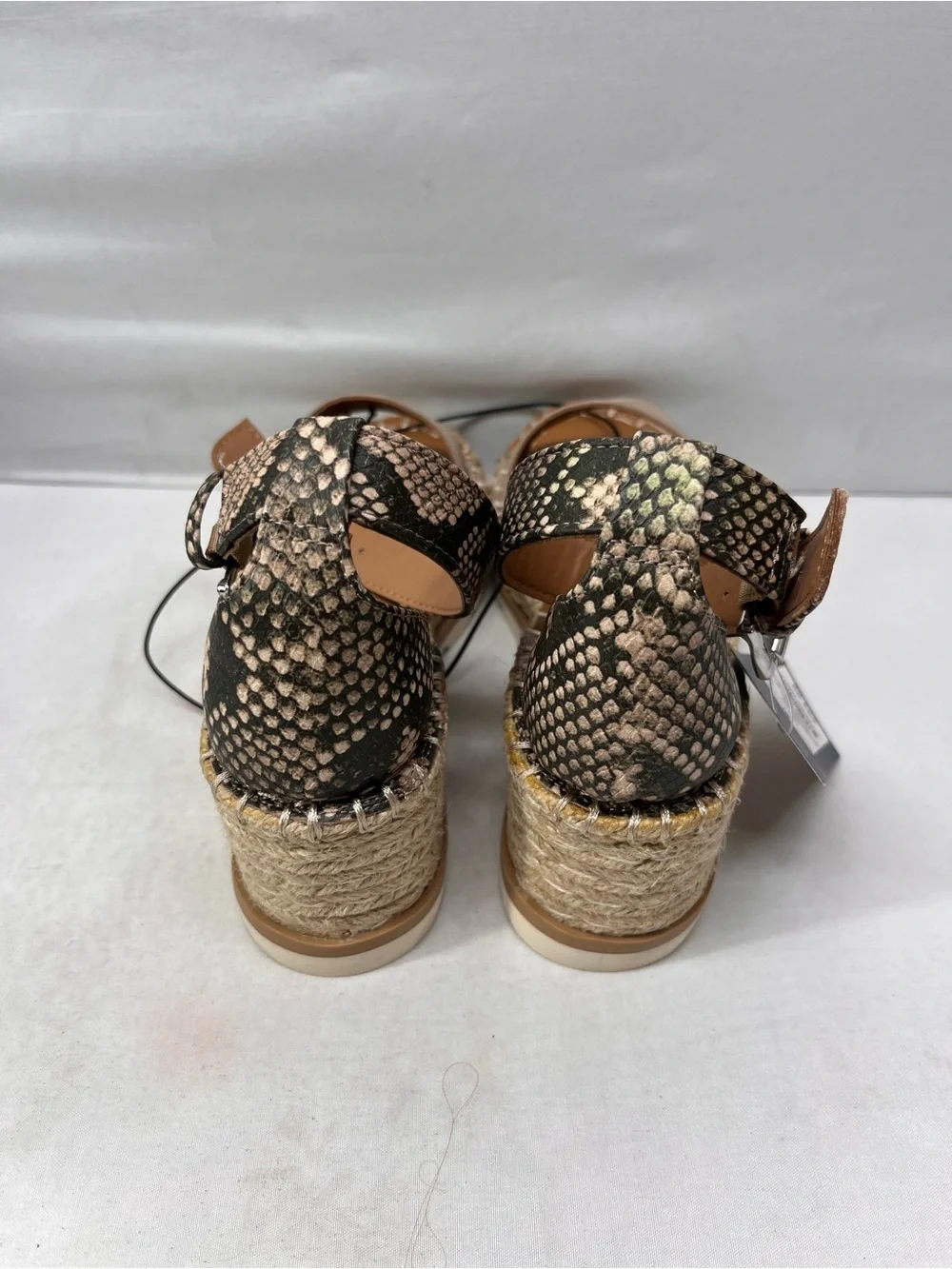 Universal Thread Taupe Espadrille Platform Sandals‎ with Ankle Strap